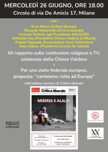 Scopri di più sull'articolo XII rapporto sulle confessioni religiose e TV, sostenuto dalla Chiesa Valdese